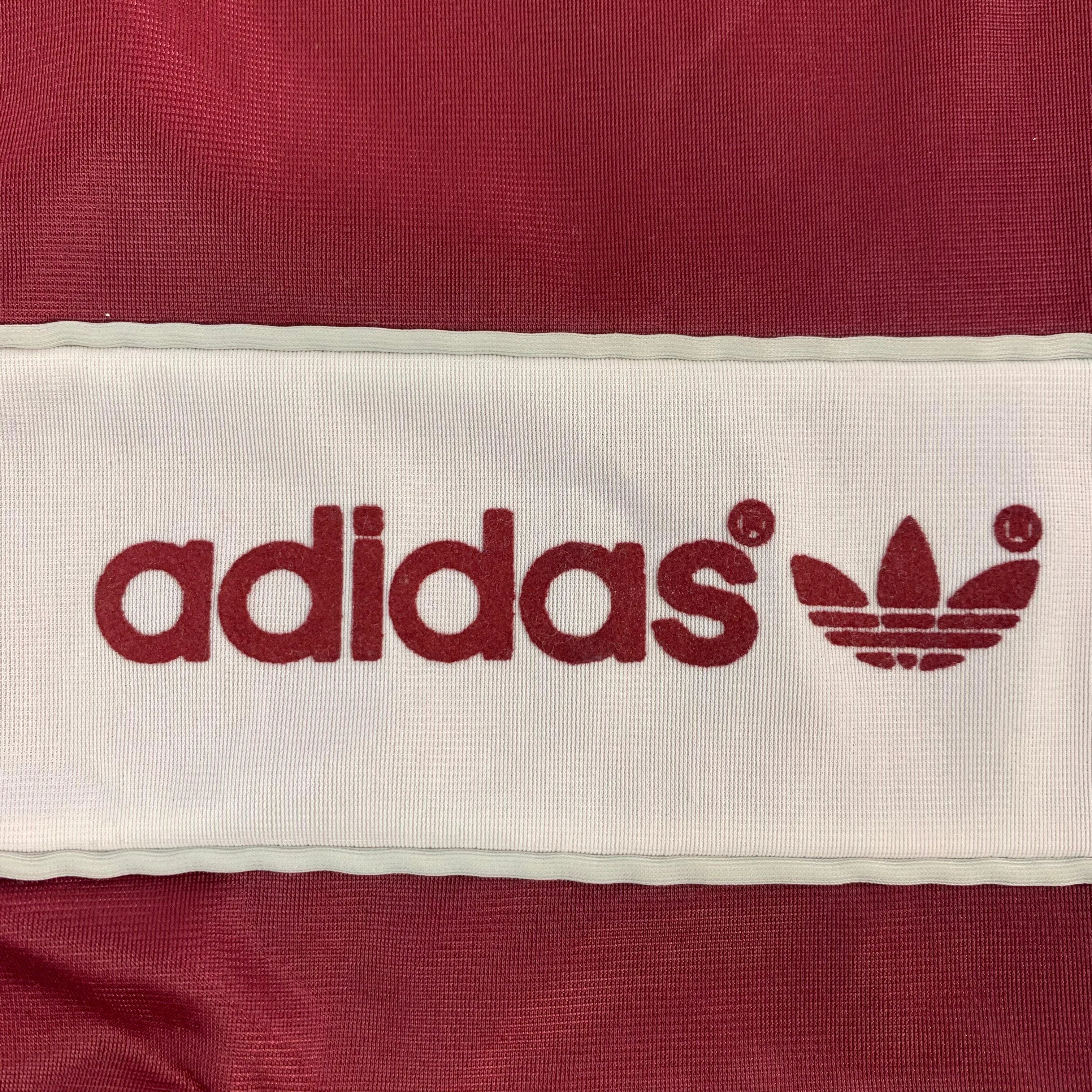 Vintage Satin Adidas Trefoil "Bomber" Jacket