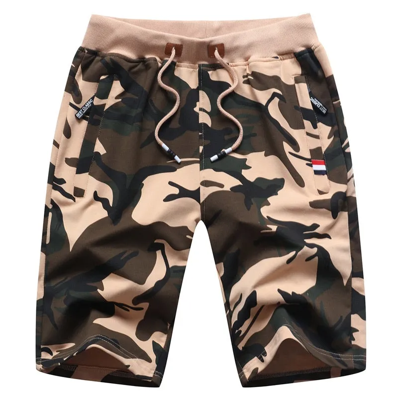 West Louis™ Casual Summer Cotton Camo Shorts