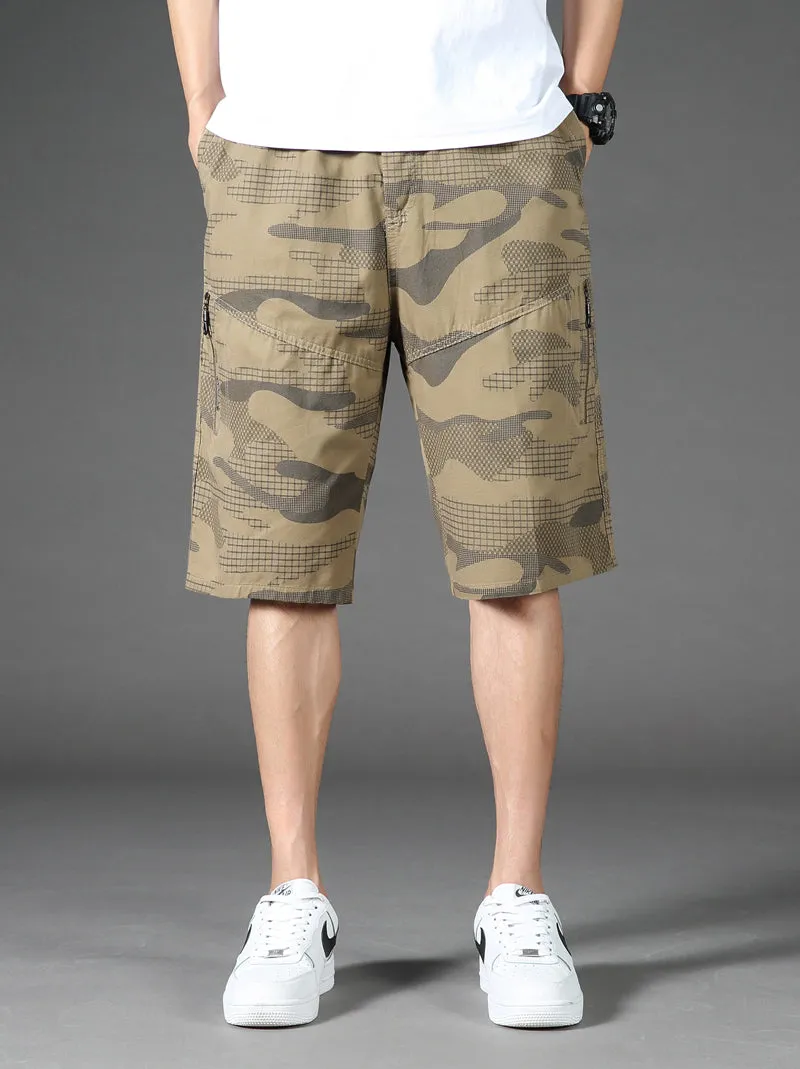 West Louis™ Summer Elastic Waist Camouflage Shorts