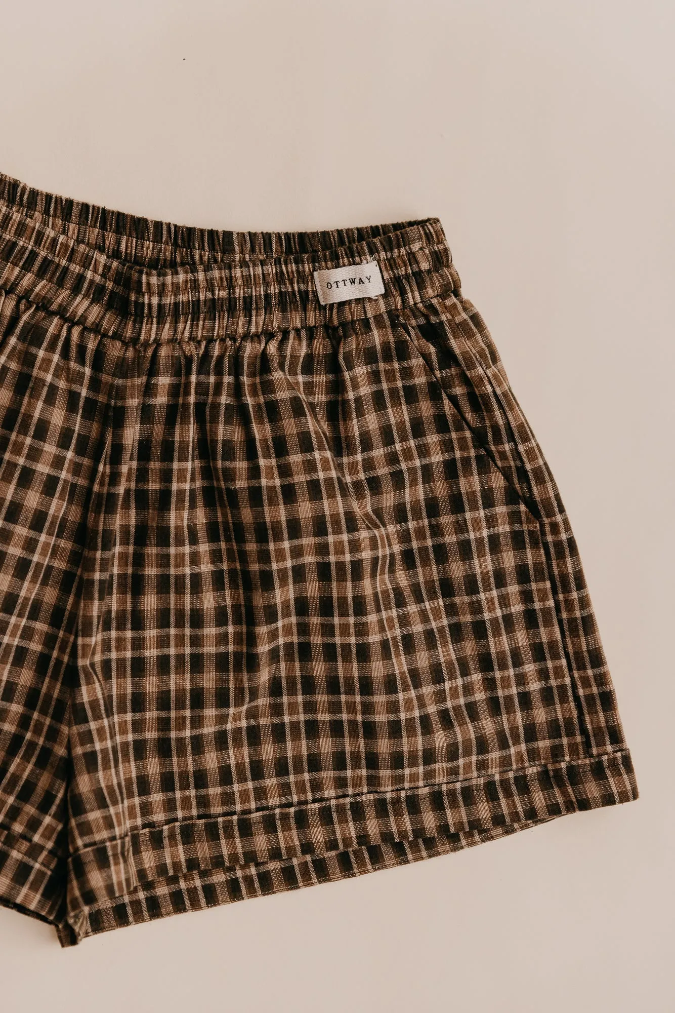 Willow - Green Checked Shorts