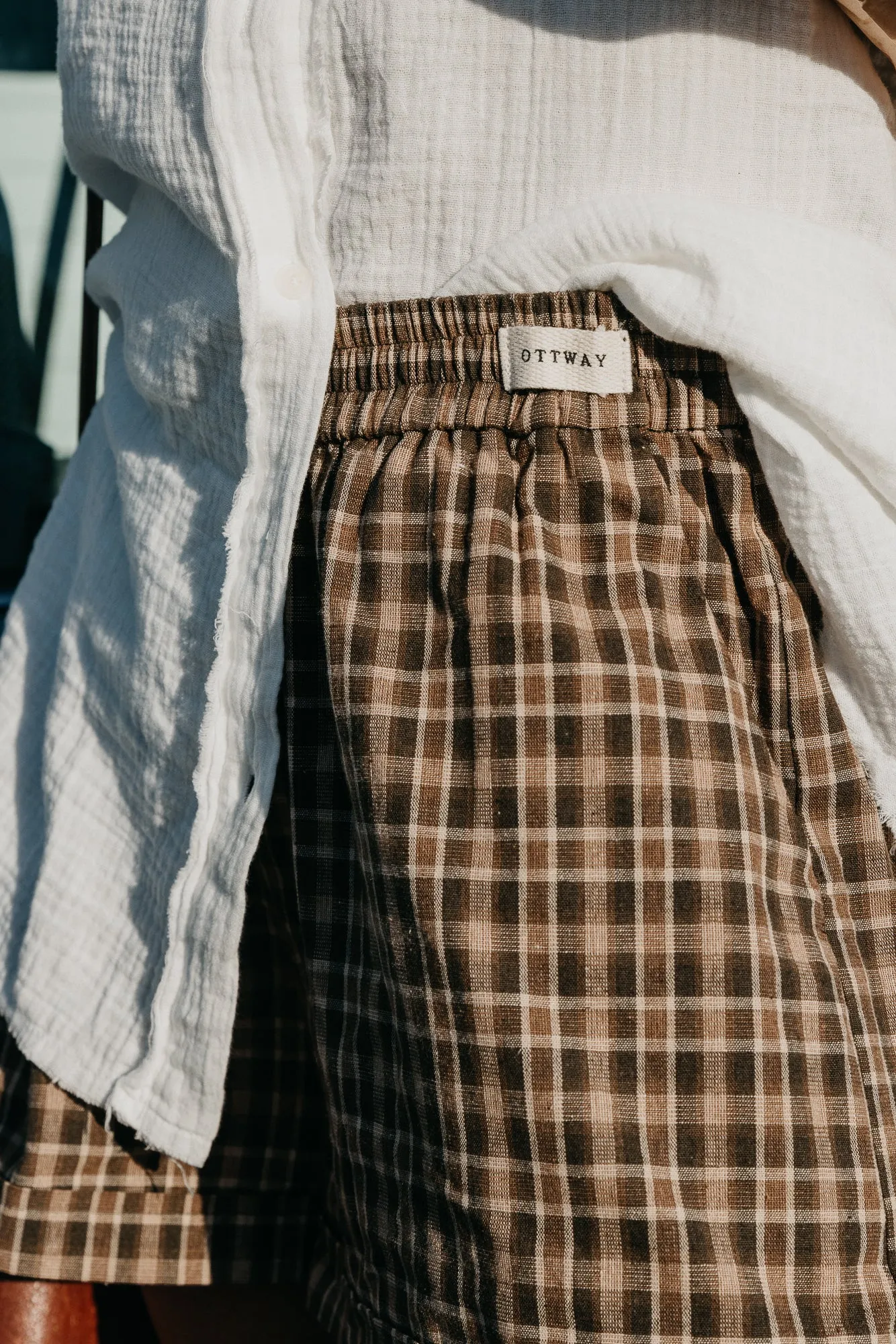 Willow - Green Checked Shorts