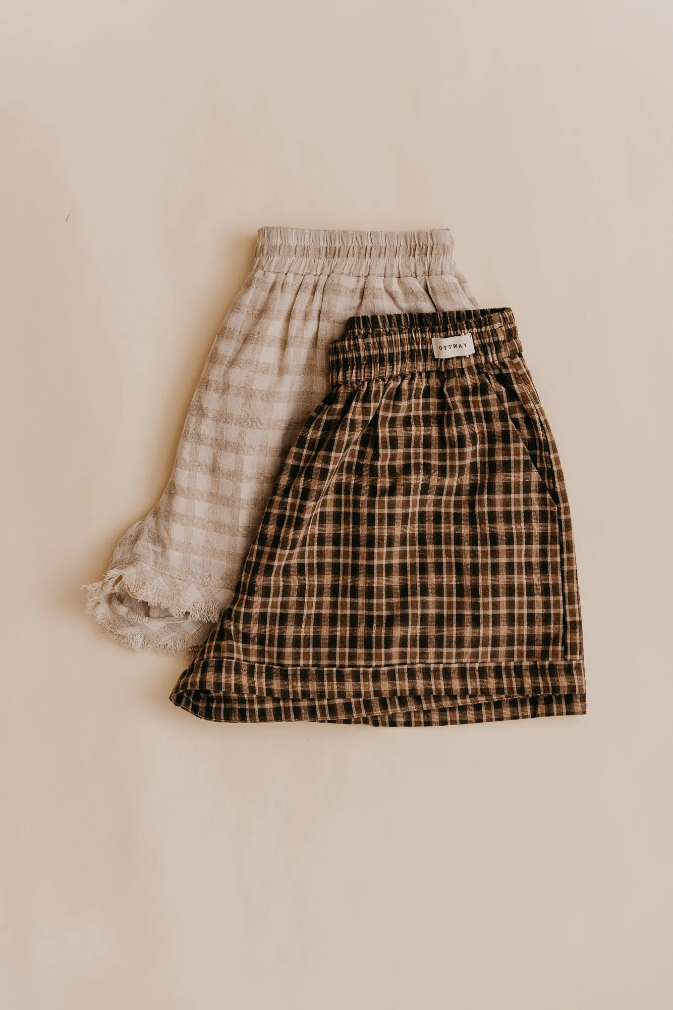 Willow - Green Checked Shorts