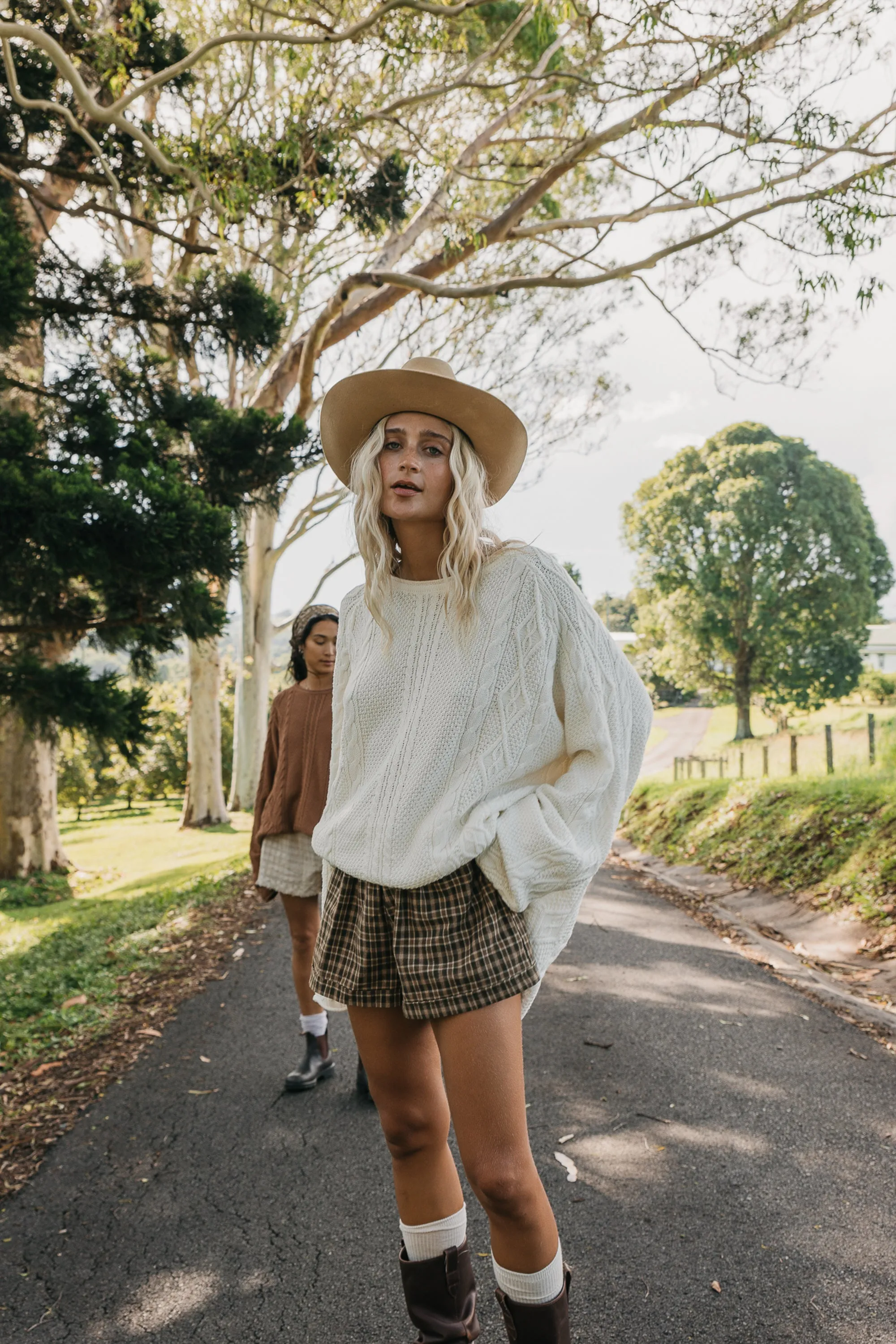 Willow - Green Checked Shorts