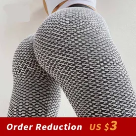 Wjczt Casual Women Leggings Seamless High Waist Push Up Patchwork Print Ankle Length Spandex Leggin Fitness Femme Leggings