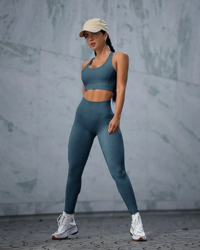 Wjczt New Seamless Knit Leggings Women Sexy Booty Lifting Push Up Leggins Skinny High Waist Elastic Workout Legging Female