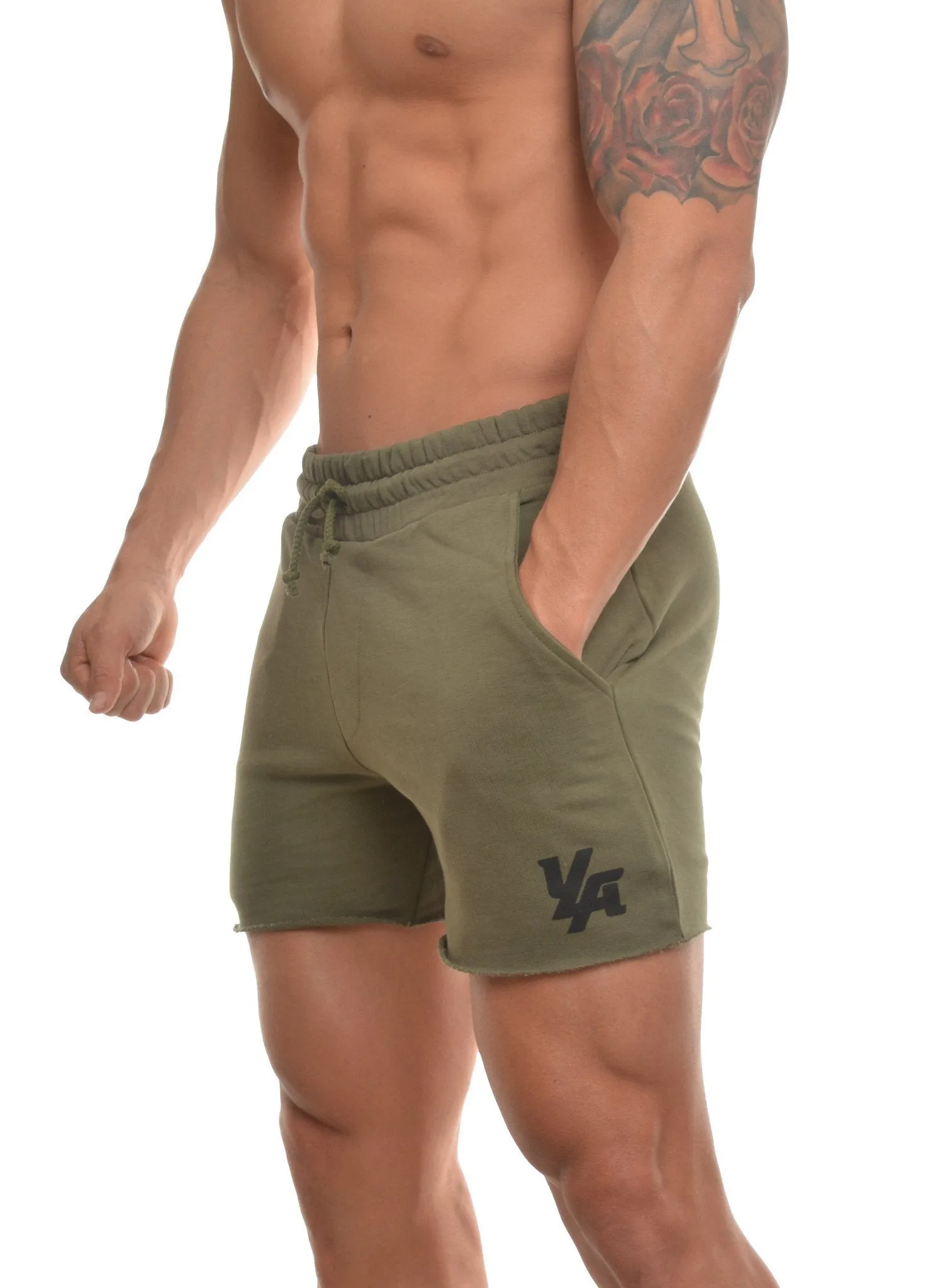 YoungLA Bodybuilding French Terry Shorts Solid Colors 102