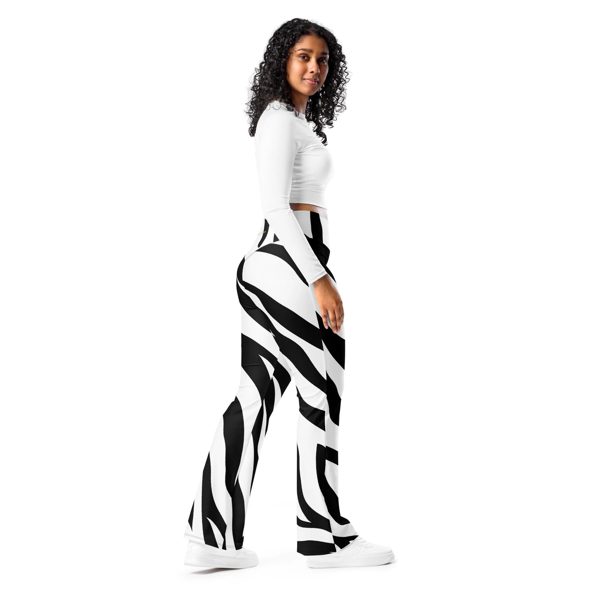 Zebra Print Flare Leggings, lioness-love