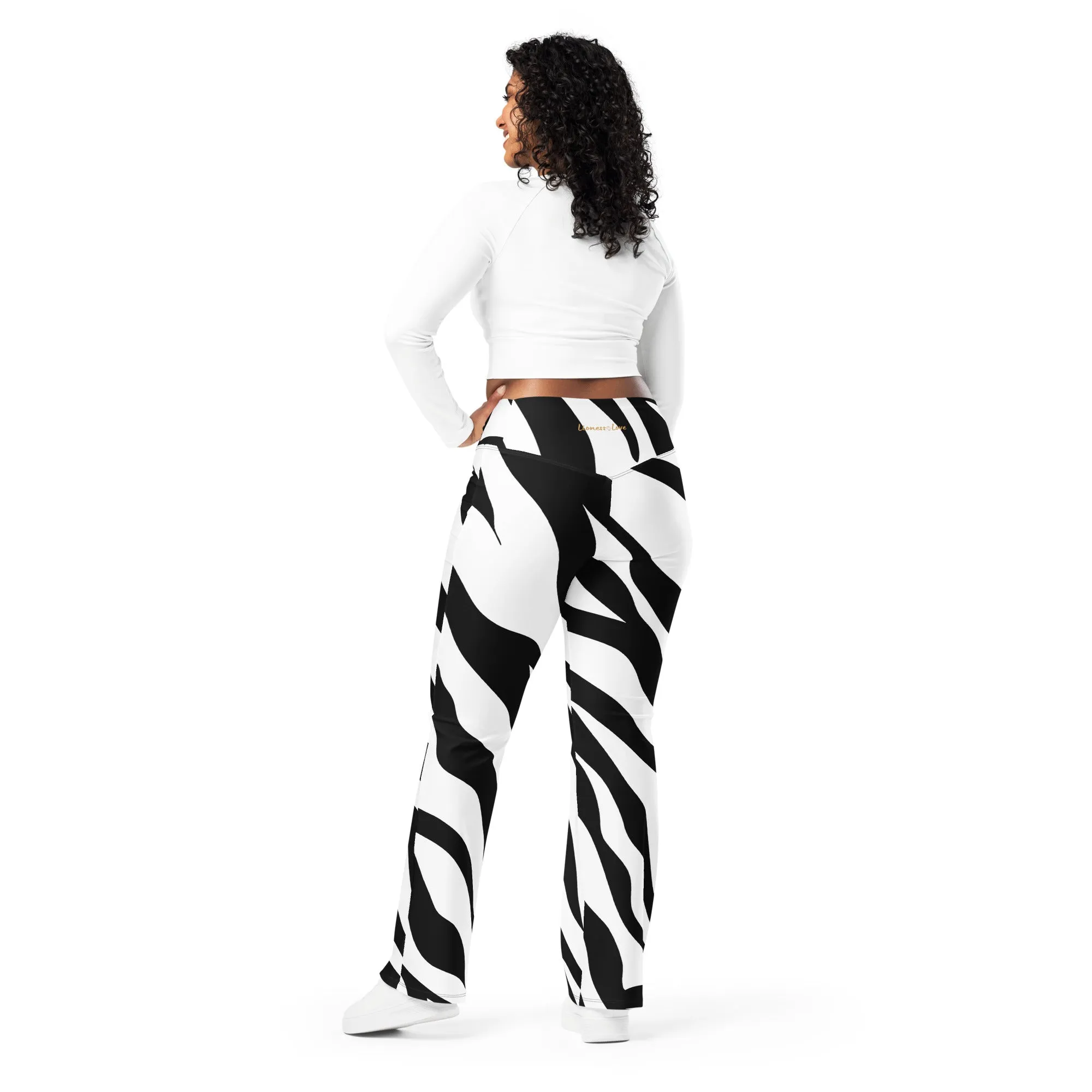 Zebra Print Flare Leggings, lioness-love