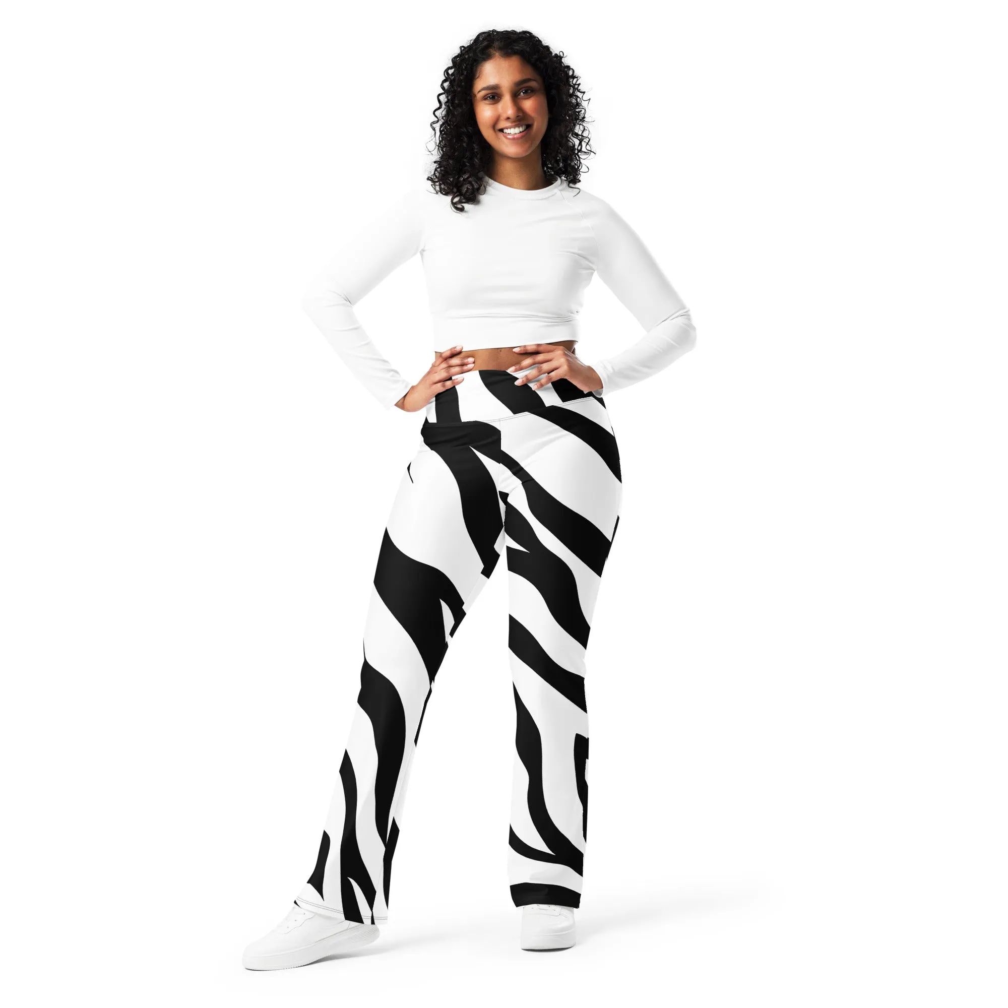 Zebra Print Flare Leggings, lioness-love